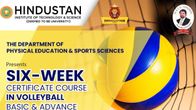 Hindustan Institute of Technology & Science (HITS) Institutes a 6-week Volleyball Coaching Course