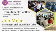 Delhi University to Host Job Mela 2025 on October 8 Delhi University to Host Job Mela 2025 on October 8