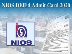NIOS DElEd Admit Card 2020: एनआईओएस डीएलएड जनवरी परीक्षा एडमिट कार्ड dled.nios.ac.in से करें डाउनलोड