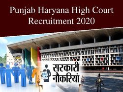 Punjab Haryana HC Recruitment 2020: पंजाब हरियाणा हाई कोर्ट भर्ती 2020 के लिए ऐसे करें आवेदन