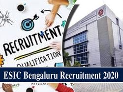 ESIC Bengaluru Recruitment 2020 / ईएसआईसी बेंगलुरु भर्ती 2020:  ट्यूटर के लिए 21 जनवरी तक करें Apply
