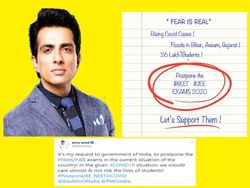 NEET JEE 2020 News: सोनू सूद ने नीट जेईई परीक्षा स्थगित करने के लिए पीएम मोदी से की अपील,किए 4 ट्वीट