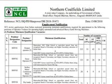 Northern Coalfields Recruitment 2018: 10वीं पास और ITI के लिए 619 पदों पर भर्ती, ऐसे करें आवेदन