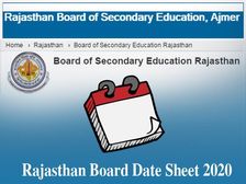 Rajasthan Board Date Sheet 2020: राजस्थान बोर्ड ने जारी की 10वीं और 12वीं की डेटशीट