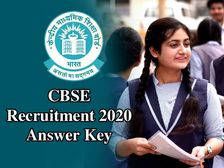 CBSE Recruitment 2020 Answer Key: सीबीएसई जूनियर असिस्टेंट भर्ती 2020 आंसर की जारी, ऐसे करें डाउनलोड