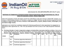 IOCL Apprentice Recruitment 2020: आईओसीएल अपरेंटिस भर्ती 2020 के लिए 10वीं पास करें आवेदन