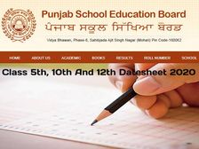 PSEB Date Sheet 2020: पंजाब बोर्ड पीएसईबी 5वीं, 10वीं 12वीं परीक्षा की नई डेटशीट 2020 डाउनलोड करें