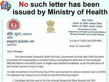 Fact Check: नीट पीजी 2020 ऑनलाइन काउंसिलिंग का नोटिस फेक, छात्र रहें सावधान