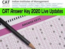 CAT Answer Key 2020 Live Updates: कैट आंसर की 2020 रिस्पोंस शीट डाउनलोड करें, 11 दिसंबर तक आपत्ति दर्ज करें
