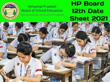 HP Board 12th Date Sheet 2021 PDF Download: एचपी बोर्ड 12वीं परीक्षा 2021 डेट शीट पीडीएफ डाउनलोड करें