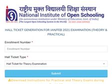 NIOS 10th 12th Admit Card 2021 Released: एनआईओएस 10वीं 12वीं एडमिट कार्ड 2021 डाउनलोड करें