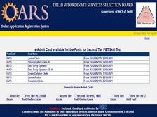 DSSSB Tier 2 Admit Card 2021 Download Direct Link: डीएसएसएसबी टियर 2 एडमिट कार्ड 2021 डाउनलोड करें