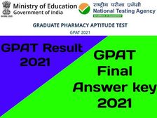 GPAT Final Answer Key 2021 PDF Download: जीपेट फाइनल आंसर की जारी, GPAT Result 2021 चेक करें