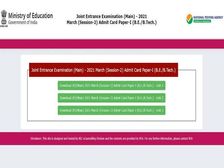 JEE Main Admit Card 2021 OUT: जेईई मेन एडमिट कार्ड 2021 मार्च सत्र के लिए जारी, जानिए महत्वपूर्ण पॉइंट्स
