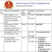 NEW SSC Calendar 2021 OUT: एसएससी परीक्षा 2021 की नई तिथियां जारी, जानिए कब होगा कौनसा एग्जाम