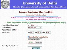 DU Final Semester Result 2021 Check: दिल्ली विश्वविद्यालय फाइनल सेमेस्टर रिजल्ट 2021 मार्कशीट डाउनलोड करें