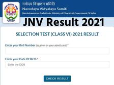 JNV Result 2021 Class 6 11 Check Link जेएनवीएसटी कक्षा 6 11 रिजल्ट 2021 मेरिट लिस्ट डाउनलोड करें