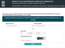 BPSSC बिहार पुलिस एसआई एडमिट कार्ड 2021 जारी, डाउनलोड करें