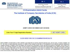 ICSI CS Admit Card 2021 Download Link आईसीएसआई सीएस एडमिट कार्ड 2021 Direct डाउनलोड करें