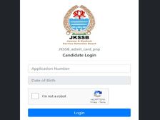 JKSSB Admit Card 2022 Download जम्मू कश्मीर पुलिस SI परीक्षा के लिए JKP एडमिट कार्ड जारी