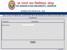 Rajasthan PTET Admit Card 2022 Download Link राजस्थान पीटीईटी एडमिट कार्ड ptetraj2022.org पर जारी