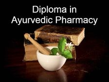 डिप्लोमा इन आयुर्वेदिक फार्मेसी (Career in Diploma in Ayurvedic Pharmacy After 12th)