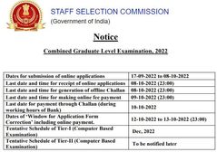 SSC CGL 2022 Notification OUT एसएससी सीजीएल रजिस्ट्रेशन शुरू, दिसंबर में होगी परीक्षा - पढ़ें नोटिस