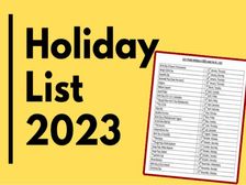 Holiday List 2023: 2023 की छुट्टियों की पूरी लिस्ट देखें