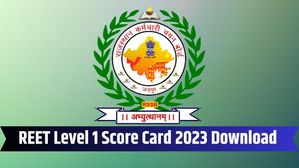 REET Mains Level 1 Score Card 2023: रीट लेवल 1 का स्कोरकार्ड जारी, rsmssb.rajasthan.gov.in से करें डाउनलोड