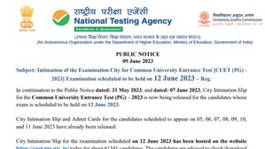 CUET PG 2023: 12 जून को होने वाली सीयूईटी पीजी परीक्षा सिटी इंटिमेशन स्लिप हुई जारी, करें डाउनलोड