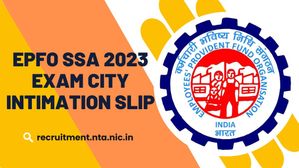 EPFO SSA 2023 Exam City Slip: एनटीए ने ईपीएफओ एसएसए परीक्षा 2023 की सिटी स्लिप की जारी, देखें Direct Link