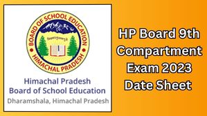 HPBOSE 9th Compartment Exam 2023: एचपी बोर्ड कक्षा 9वीं कंपार्टमेंट परीक्षा 2023 डेट शीट पीडीएफ डाउनलोड करें