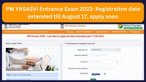 PM YASASVI Entrance Exam 2023: पीएम यशस्वी प्रवेश परीक्षा 2023 के लिए पंजीकरण की तिथि 17 अगस्त तक बढ़ी