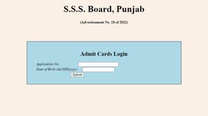 PSSSB ने जारी किया SI समेत अन्य पदों के लिए एडमिट कार्ड 2023, sssb.punjab.gov.in से करें डाउनलोड