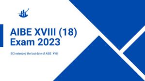 AIBE XVIII Exam 2023: बीसीआई ने बढ़ाई एआईबीई 18 परीक्षा की अंतिम तिथि, शीघ्र करें आवेदन