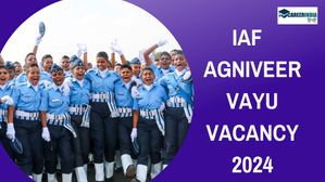 IAF  Agniveer Vayu Vacancy 2024: अग्निवीर वायु इनटेक 1/2025 अधिसूचना जारी, आवेदन करें 17 जनवरी से