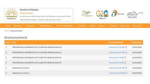 KVS Admission 2024: केवी संगठन ने अनंतिम प्रवेश सूची जारी की; यहां देखें डायरेक्ट लिंक 