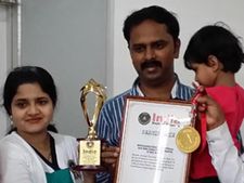 35 கணித வடிவங்கள் கூறும் 2 வயது  தமிழக சிறுமி... தேசிய அளவில் சாதனை!