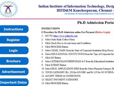 காஞ்சிபுரம் ஐஐஐடி-டீஎம் இன்ஸ்டிடியூட்டில் பிஎச்.டி. பெலோஷிப் பணியில் சேரலாம்!