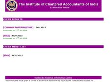 சி.ஏ. தேர்வு முடிவுகளை அறிய இணையளம்!!