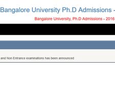 குளுகுளு பெங்களூர் பல்கலை.யில் பிஎச்.டி படிக்க ஆசையா....!!