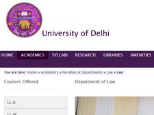 டெல்லி பல்கலை.யில் சட்டப் படிப்பு படிக்கலாமா...!!