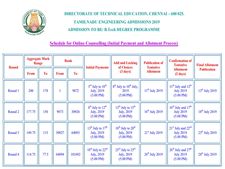 பொறியியல் படிப்பிற்கான ஆன்லைன் கலந்தாய்வு அட்டவணை வெளியீடு!