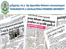 டாக்டர் ஜெ.ஜெயலலிதா மீன்வள பல்கலைக்கழகத்தில் வேலை வேண்டுமா?