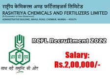 மாதம் ரூ.2 லட்சம் ஊதியம்! அழைக்கும் மத்திய RCFL நிறுவனம்! விண்ணப்பிக்கலாம் வாங்க!