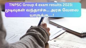 TNPSC Group 4 exam results 2023:  முடிவுகள் வந்தாச்சு... அரசு வேலை யாருக்கு....!