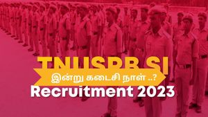 TNUSRB SI Post Recruitment 2023:  இன்று கடைசி நாள்.... எஸ்.ஐ., பதவிக்கு விண்ணப்பிக்க....!