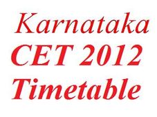 Karnataka CET 2012 Entrance Test on May 21 to 23