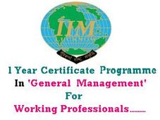 1Yr Certificate Programme In General Mgmt At IIM-L