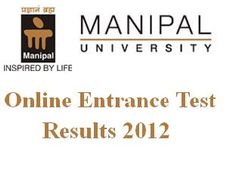 Manipal University PG Entrance 2012, Results Out!